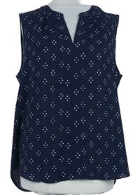 Dámska tmavomodrá vzorovaná blúzka zn. Primark
