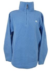 Dámska svetlomodrá huňatá oversized mikina 4th ARQ