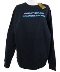 Nové - Pánská tmavomodrá mikina s nápisy 