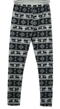 Dámské černo-bílé vzorované kamaše