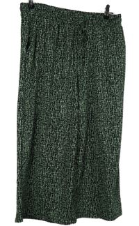 Dámske čierno-sivé vzorované culottes nohavice Nutmeg