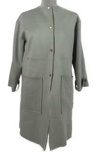 Dámsky sivý semišový kabát Papillonne