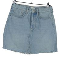 Dámska svetlomodrá rifľová sukňa H&M