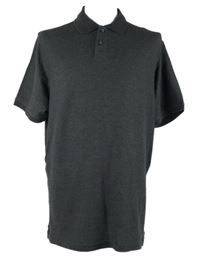Pánské tmavošedé polo tričko Idenctic 