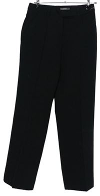 Dámske čierne spoločenské nohavice s pukmi Gardeau