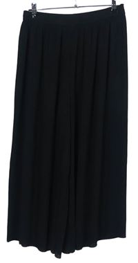 Dámske čierne plisované culottes nohavice Manguun