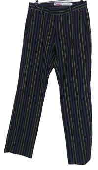Pánské černo-barevné proužkované golfové kalhoty Lindeberg vel. 32