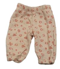 Světlerůžové tepláky s leopardím vzorem Primark