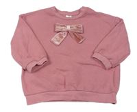 Ružová mikina s mašlou H&M