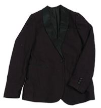 Fialovo-černé slavnostní sako