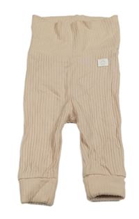 Světlerůžové žebrované lehké tepláky H&M