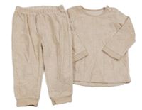 Světlerůžové sametové pyžamo s medvědy George