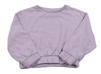 Lila oversize mikina Little kids