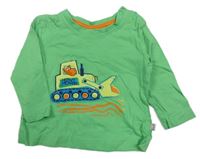 Zelené triko s bagrem Liegelind