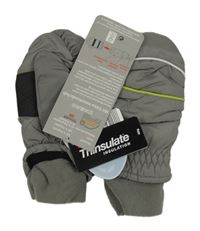 Nové - Šedé šusťákové zimní funkční rukavice