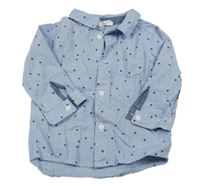 Svetlomodrá košeľa s hviezdami H&M
