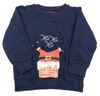 Tmavomodrá mikina so Santa Clausem Pocopiano