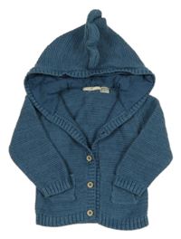 Modrý prepínaci sveter s kapucňou Lupilu