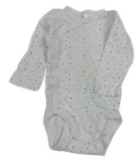 Biele vzorované body s barevnými trojúhelníčky Impidimpi