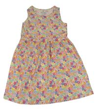 Bielo-farebné kvetované šaty H&M