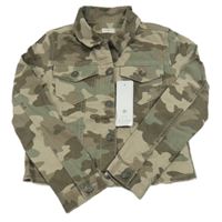 Nové - Hnedá army plátenná crop bunda F&F