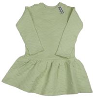 Zelenakavé prošívané teplákové šaty Bluezoo