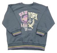 Tmavosivá mikina s potlačou Primark