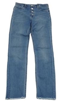 Světlemodré skinny high waist rifle H&M