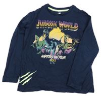 Tmavomodré triko s dinosaurem - Jurský svět 