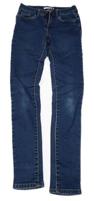 Tmavomodré super skinny rifle 