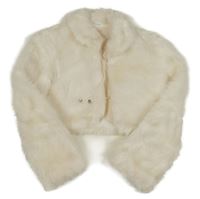 Smetanové kožešinové bolérko