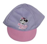 Lila-růžová kšiltovka s Minnie Disney