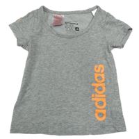 Šedé tričko s logem Adidas