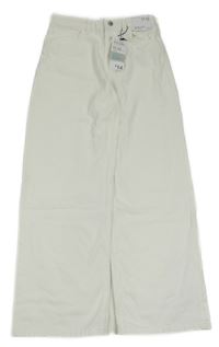 Nové - bílé wide leg mid rise rifle Denim Co.