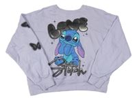Lila mikina so Stitchem H&M