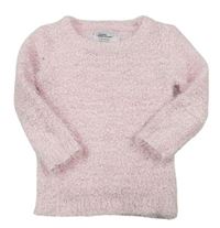 Ružový chlpatý sveter Y.d.