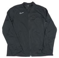Černá funkční sportovní propínací mikina s logem Nike