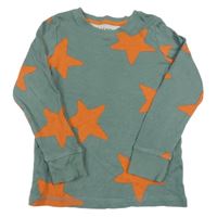 Zelenošedé tričko s hviezdami Next