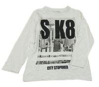 Biele tričko s potlačou Charles Vögele