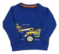 Kobaltově modrá mikina s autami F&F