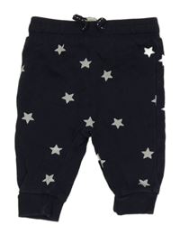 Tmavomodré tepláky s hvězdičkami H&M