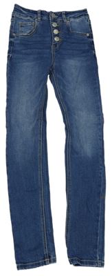 Modré skinny rifle s gombíky Page one young