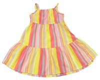 Farebné pruhované letné šaty Matalan