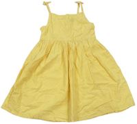 Žlté bodkovaná é letné šaty PRIMARK