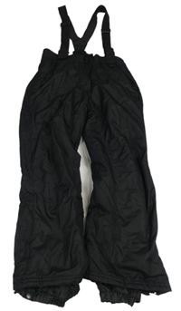 Černé šusťákové zimní oteplovačky s odepínací kšandami CARVERACE