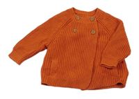 Rezavý propínací svetr M&S