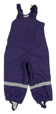 Purpurové nepromokavé laclové kalhoty KIDS