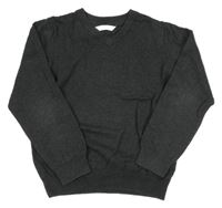 Tmavosivý melírovaný sveter M&S