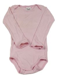 Ružovo-biele pruhované body POCOPIANO