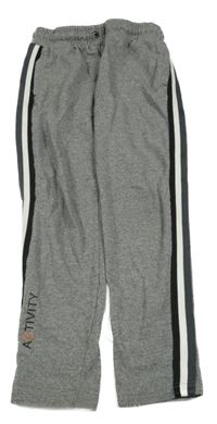 Sivé melírované tepláky s pruhmi mayoral